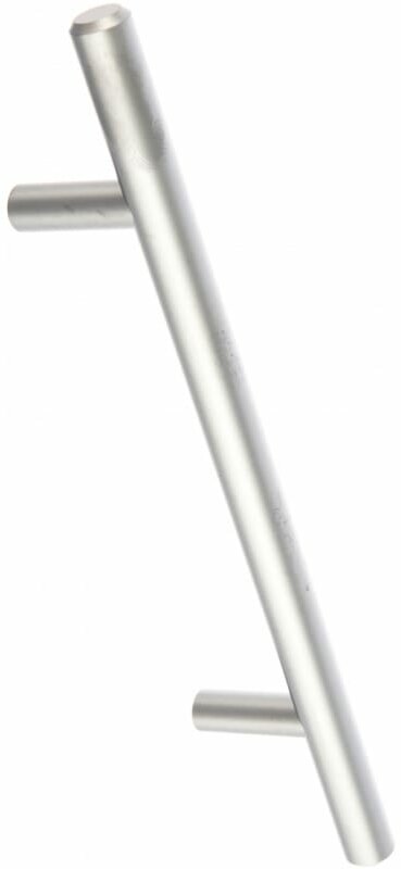 Ручка-рейлинг мебельная D12х160-220мм, сталь/серебро - фотография № 3