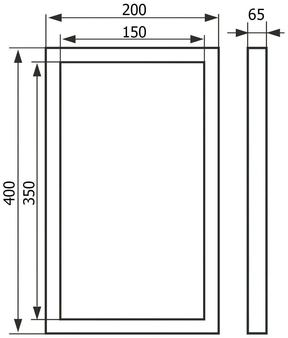 Люк EVECS нажимной под плитку на износоустойчивой петле 200х400 (D2040 ceramo comfort)