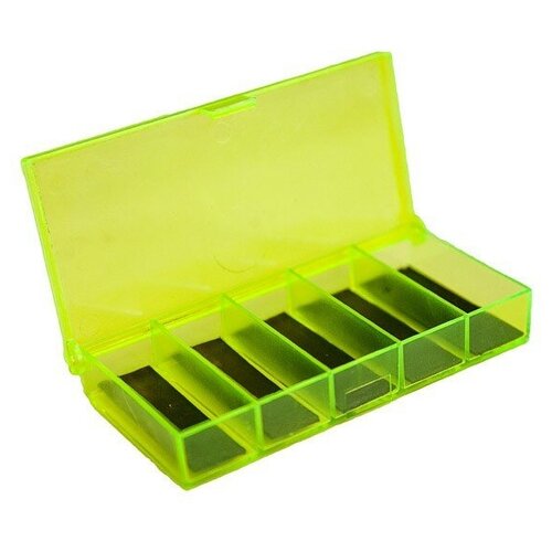 Коробочка СВ-01 с магнитами, 5 отделений, 10 x 5 x 1.7 см