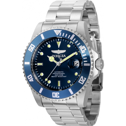 Наручные часы INVICTA Часы мужские механика с автоподзаводом Invicta Pro Diver Automatic 36972, серебряный