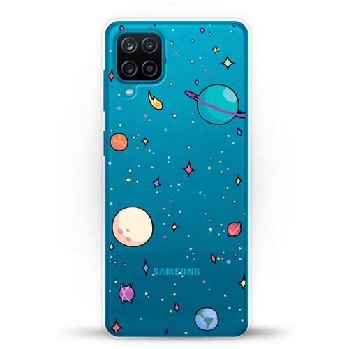 фото Силиконовый чехол звезды и планеты на samsung galaxy a12 andy & paul