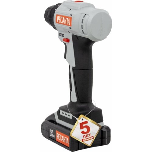Дрель-шуруповерт аккумуляторная Ресанта ДА-20-2ЛК-Б 20 Ач 9990₽