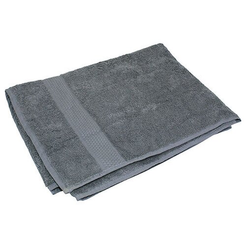 Полотенце махровое, цвет в ассортименте, 140*70 см (серый)