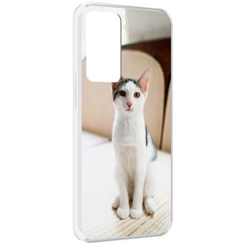 Чехол MyPads порода кошка эгейская для OPPO Reno 8 Lite задняя-панель-накладка-бампер