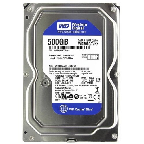 Жесткий диск Western Digital 500Gb 35 SATA 354500₽