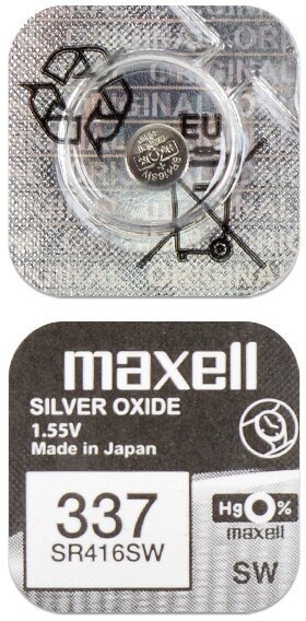 MAXELL Батарейка MAXELL SR416SW 337 0%Hg