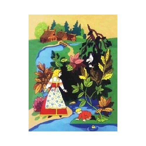 Рамка вкладыш Аленушка D207 деревянная