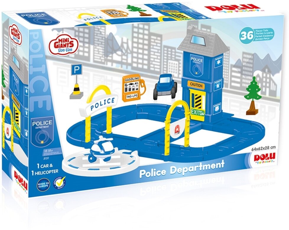 Игровой набор Dolu Полицейская станция с круговой дорогой - фото №3