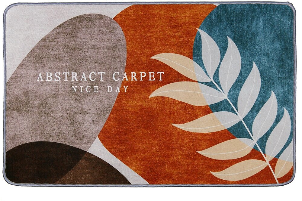 фото "Веточка" Коврик 60х90см, безворсовый, антискользящее основание, оверложенный край, полиэстер