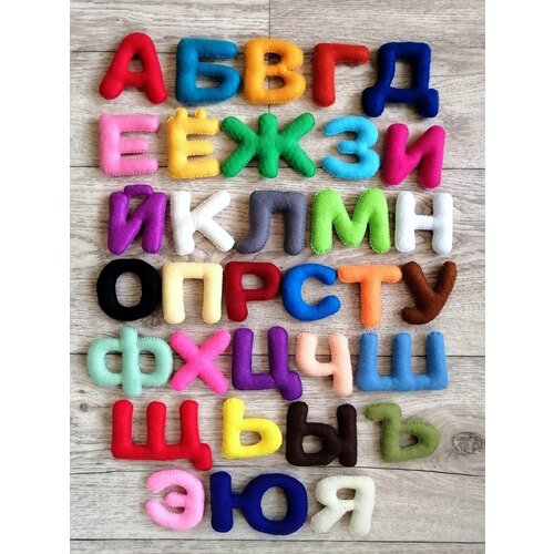 Русский алфавит для детей, мягкие буквы из фетра для раннего развития малыша