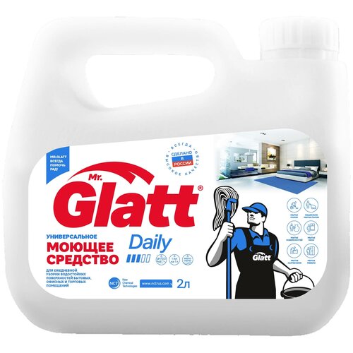 MR.Glatt Daily универсальное моющее средство для ежедневной уборки водостойких поверхностей 2л.