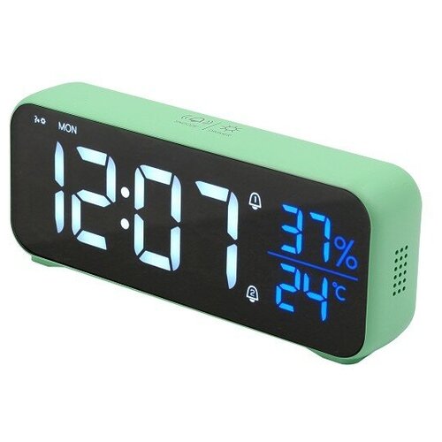 ARTSTYLE Часы электронные CL-82GRW Часы электронные зеленые со встр аккум инд - бел син с будильником термо- и гигрометром 264000₽