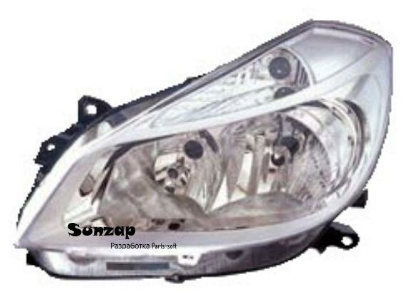 DEPO 551-1156L-LD-EM Фара передн лев с ЭК RENAULT: CLIO 05-