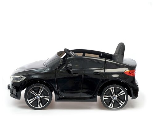 Электромобиль КНР BMW 6 Series GT, цвет черный, EVA колеса, кожаное сидение
