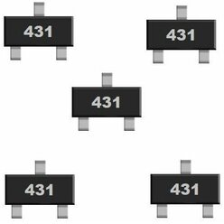 TL431 микросхема 5 шт. SOT23 SMD схема CJ431 аналог TL431ASF характеристики цоколевка datasheet TL431IDBVR