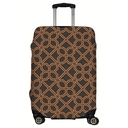 Чехол для чемодана LeJoy, размер M, коричневый чехол для чемодана lejoy размер m черный коричневый