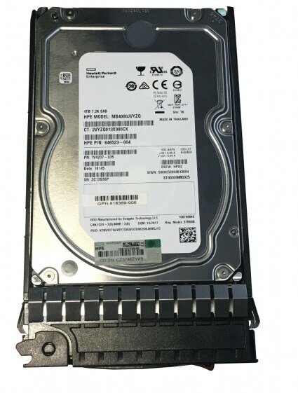 Жесткий диск HP 826074-B21 4Tb 7200 SAS 3,5" HDD