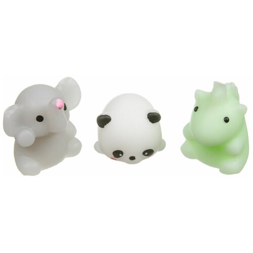Купить Игрушка-мялка BONDIBON Чудики Няшки - Единорог, слон, панда (ВВ3513) белый/зеленый/серый