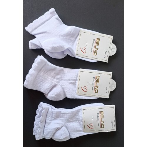 Носки Belino для девочек, размер от 3 до 4 лет, белый