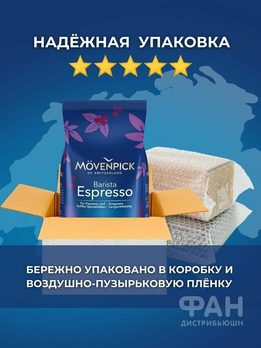 Кофе зерновой MOVENPICK Espresso, темная обжарка, 500 гр [17020] - фото №7