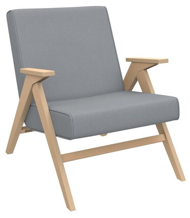 Кресло для отдыха Вест (подлокотник Дуб/ткань Fancy 85, кант Fancy 85)