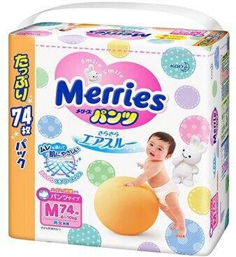 Трусики - подгузники Merries (Меррис) для детей р. M 6-11 кг 116 шт Kao Corporation - фото №6