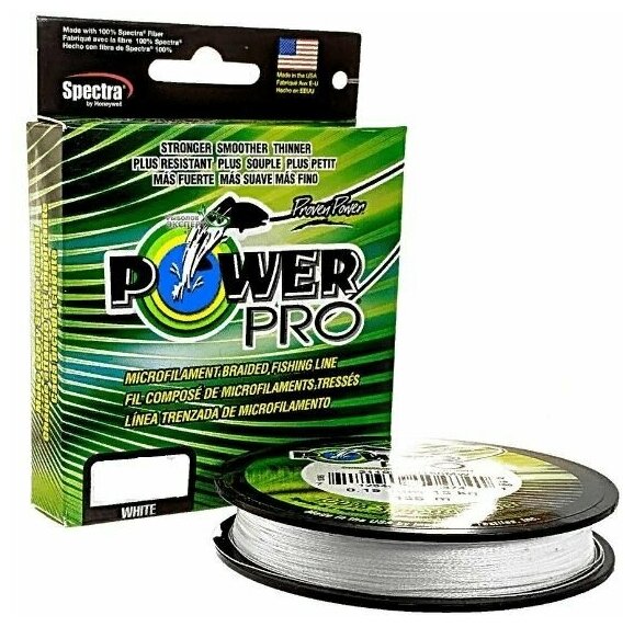 Леска плетеная Power Pro 135м белая 008/4кг