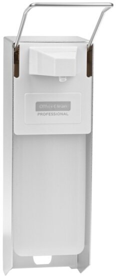 Дозатор для жидкого мыла Officeclean Professional, локтевой, белый, наливной, 1 л