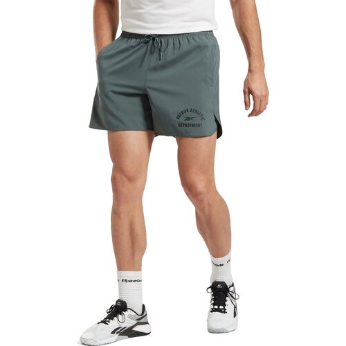 Шорты/Reebok/HT3705/TRAIN WOVEN GRAPHIC SHORT/черный/S