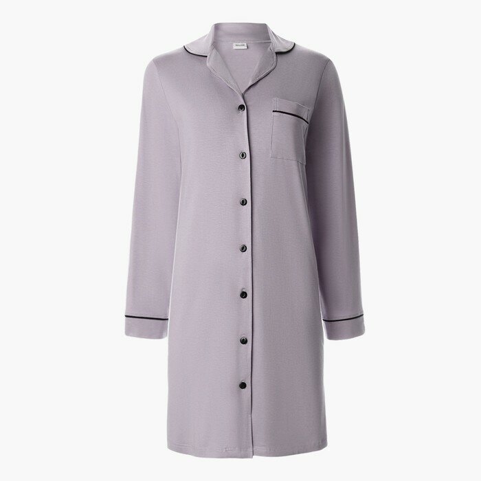 Сорочка женская MINAKU: Home collection цвет серый, размер 54 - фотография № 4