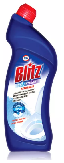 Blitz Гель чистящий для туалета Активный 750г, 1 шт - фотография № 1