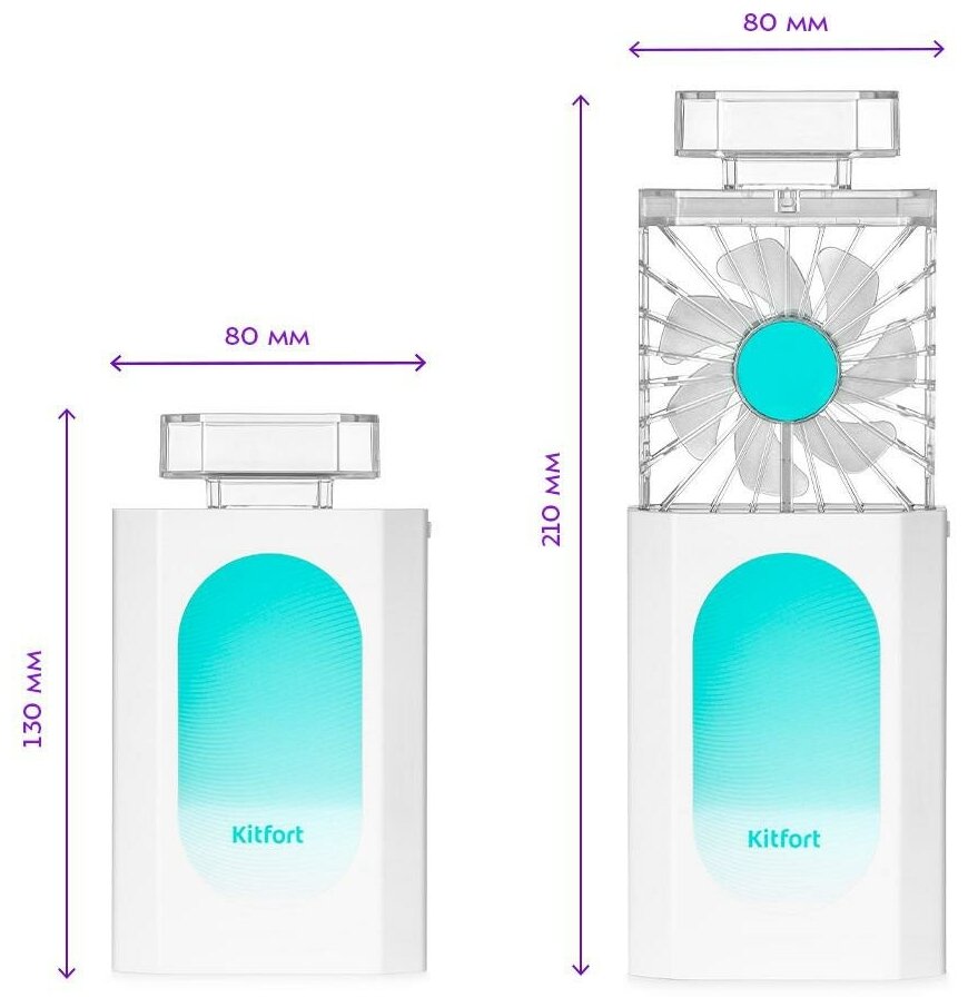 Вентилятор KITFORT КТ-406-2 беспроводной - фотография № 3