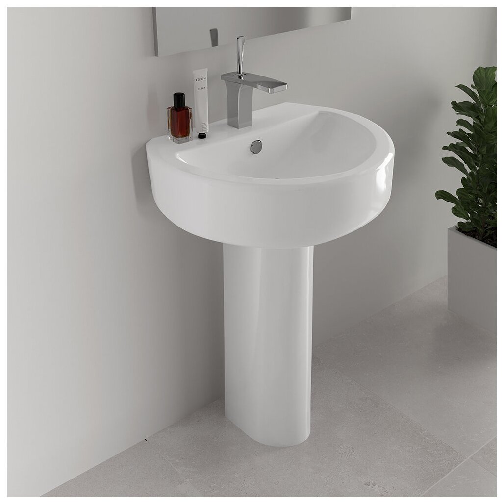 Пьедестал для раковины Sanita Luxe Art, напольный, 19х64.5 см, фарфор - фото №6