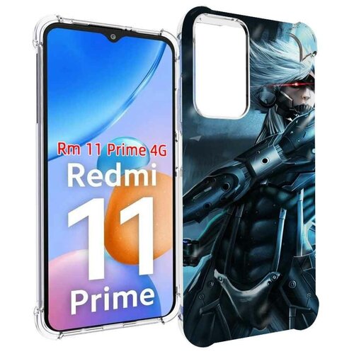 Чехол MyPads Metal Gear Rising Revengeance для Xiaomi Redmi 11 Prime 4G задняя-панель-накладка-бампер чехол mypads metal gear rising revengeance для xiaomi 12s pro задняя панель накладка бампер