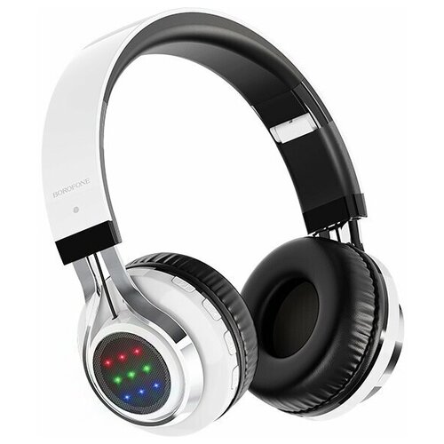 Беспроводные большиенакладные наушники с микрофоном Bluetooth V50 200мАч TF AUX полноразмерные гарнитура для пк ноутбука и компьютера 193000₽