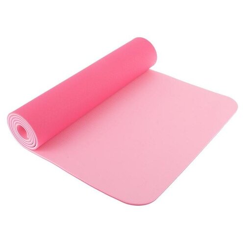 Коврик Sangh Yoga mat двухцветный, 183х61 см розовый 0.8 см коврик sangh yoga mat 183х61 см розовый 1 см