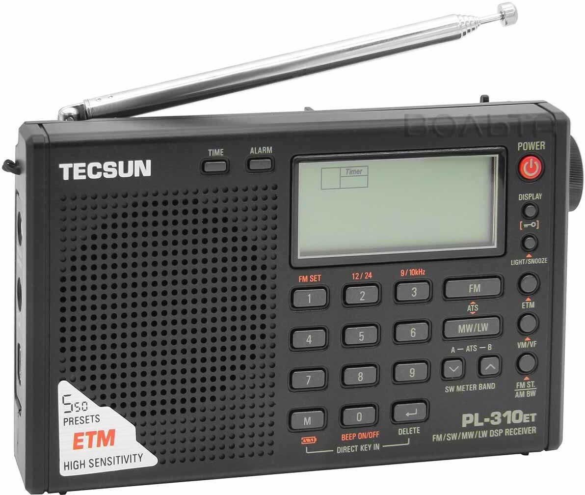 Цифровой радиоприемник Tecsun PL-310ET (export version) black