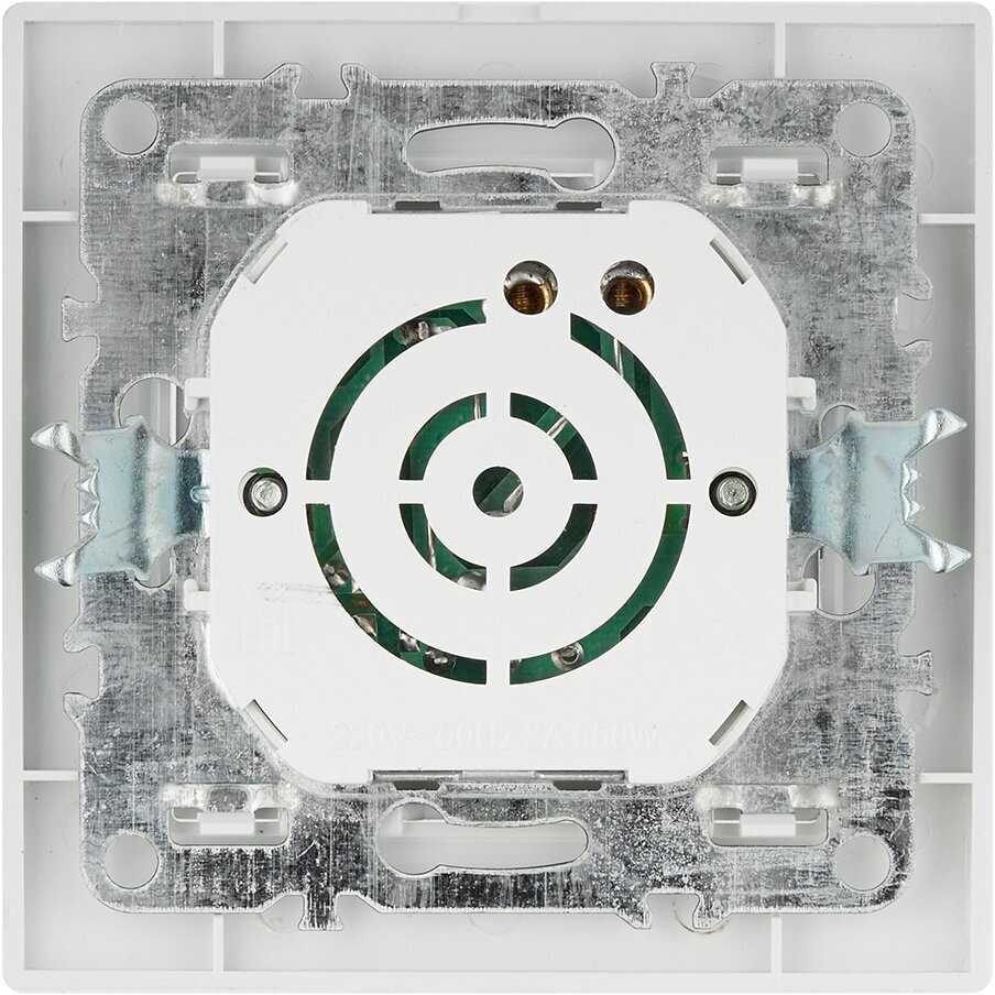 ERD06-101-10 Светорегулятор поворотный EKF Basic Минск, 600 Вт, скрытый монтаж, белый - фотография № 6