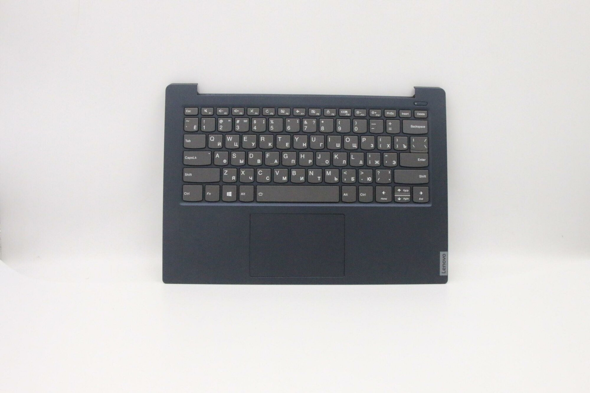 Верхняя панель с клавиатурой (топкейс) для ноутбука Lenovo S340-14IWL, S340-14IML, S340-14API, S340-14IIL раскладка - русская, с подсветкой, черный (5CB0S18593), оригинал
