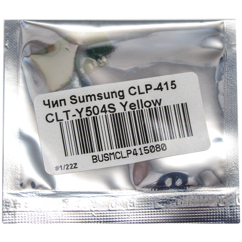 Чип TONEX CLT-Y504S для Samsung CLP-415 (Жёлтый, 1800 стр.) чип tonex clt m504s для samsung clp 415 пурпурный 1800 стр