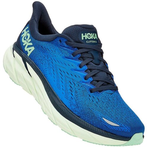 фото Кроссовки hoka clifton 8, демисезон/лето, беговые, полнота d, размер us11.5/uk11/eu46/jpn29.5, синий