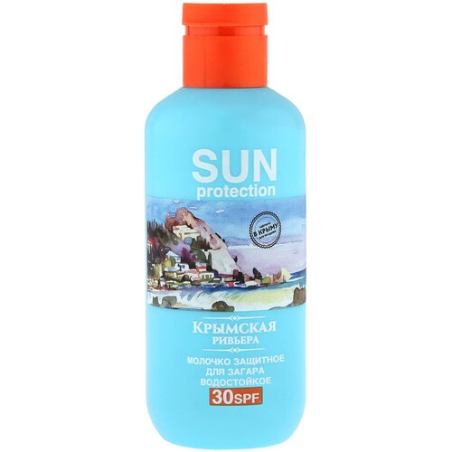 Крымская Ривьера Молочко защитное для загара водостойкое 30 SPF 200мл 2380₽