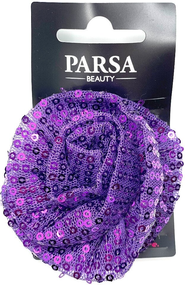 Заколка - брошь для волос и одежды 2 в 1 PARSA BEAUTY фиолетовый 16276