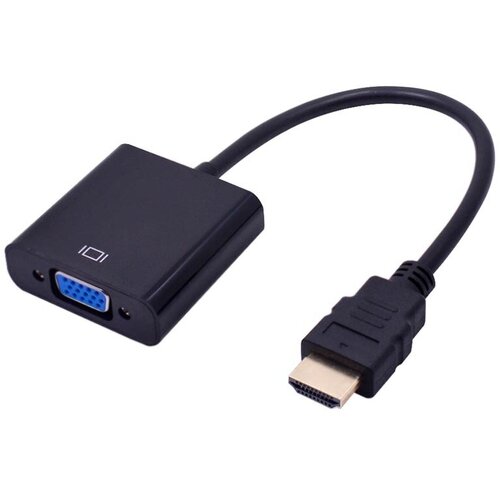 адаптер переходник hdmi to vga adapter черный Адаптер переходник HDMI to VGA Adapter 2 шт (Черный)