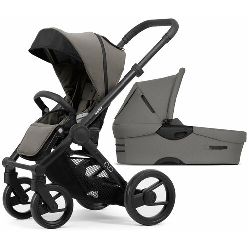 Коляска 2в1 Mutsy Evo Bold Warm grey на шасси Grey grip black сумка для родителей mutsy evo 2 nursery bag bold deep grey