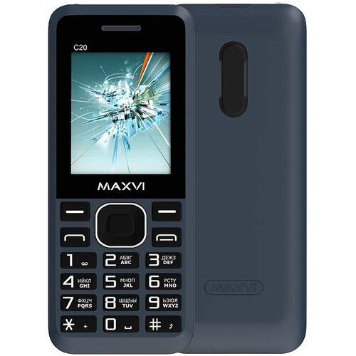 Телефон MAXVI C20, 2 SIM, маренго