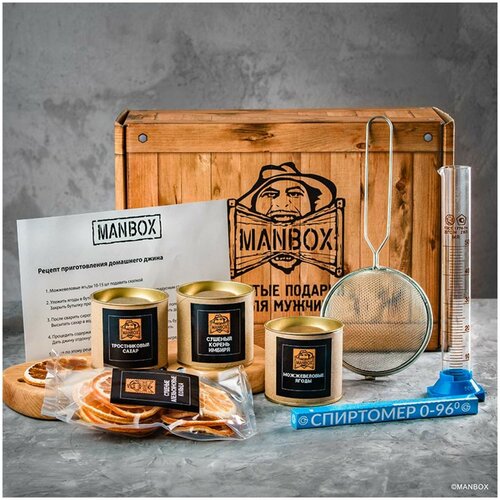 фото Подарочный набор коробка джина manbox