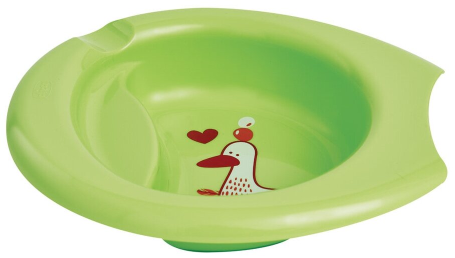 Тарелка Chicco Easy Feeding с разделителем, цвет: зеленый - фото №2