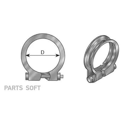 DINEX 99108 Хомут D104-107,0 mm (цинк) (=28856)