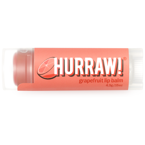 Hurraw! Бальзам для губ Grapefruit, бесцветный